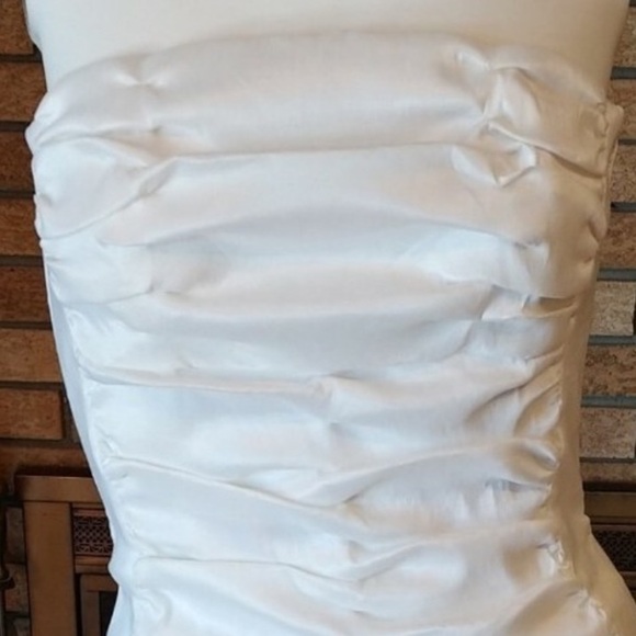 Speechless Strapless White Dress - Picture 2 of 9